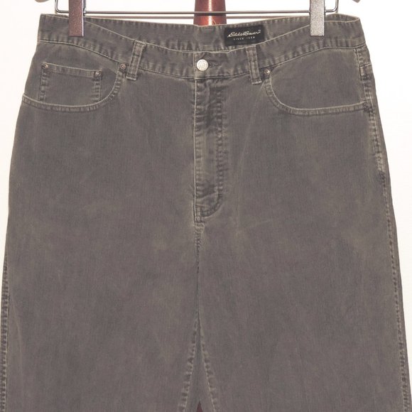 Eddie Bauer gray corduroy pants - Picture 3 of 7
